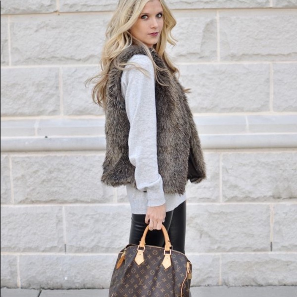 Kristen Blake reversible fur vest